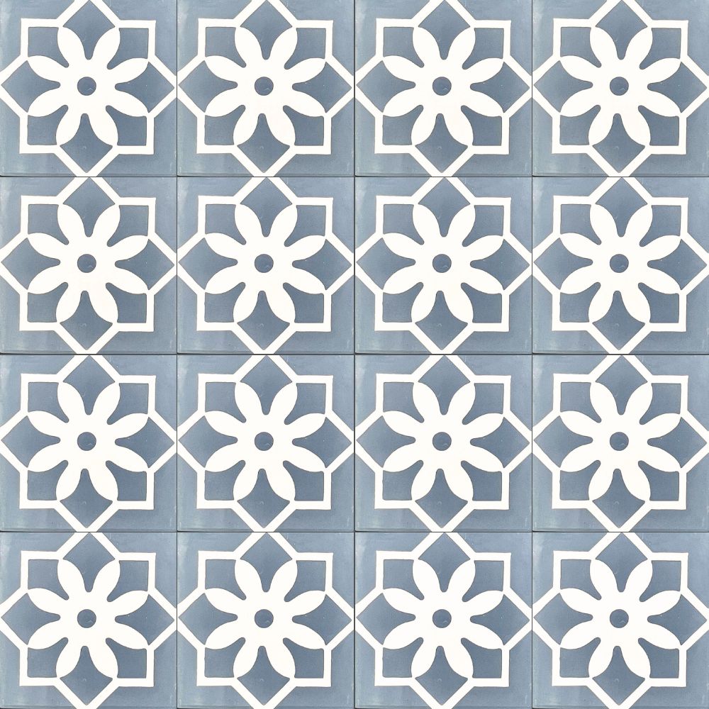 ベトナムタイル チュチュ プレナブルー 140×140mm ケース販売 24枚入