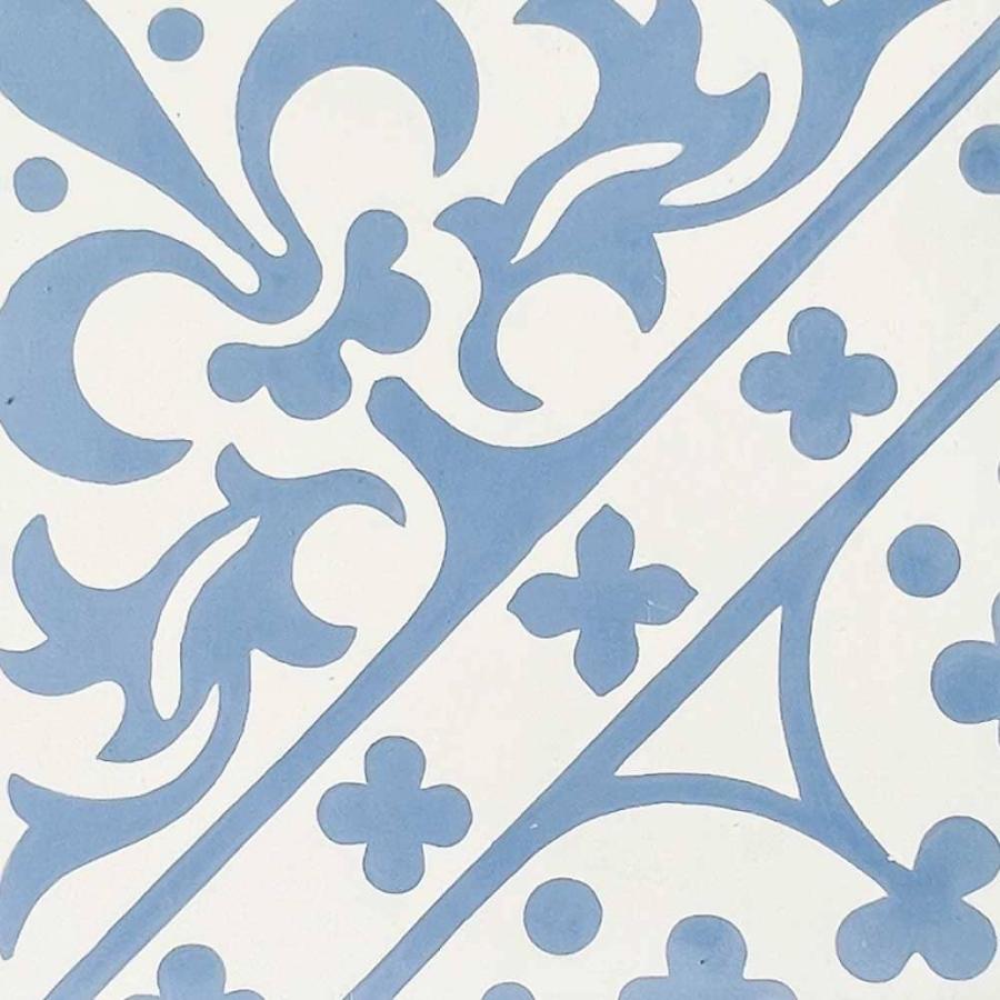 ベトナムタイル フローラガーデン ブルー 200×200mm ケース販売 13枚入