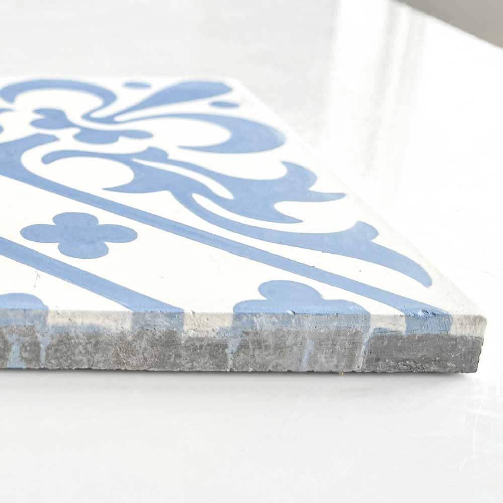 ベトナムタイル フローラガーデン ブルー 200×200mm ケース販売 13枚入