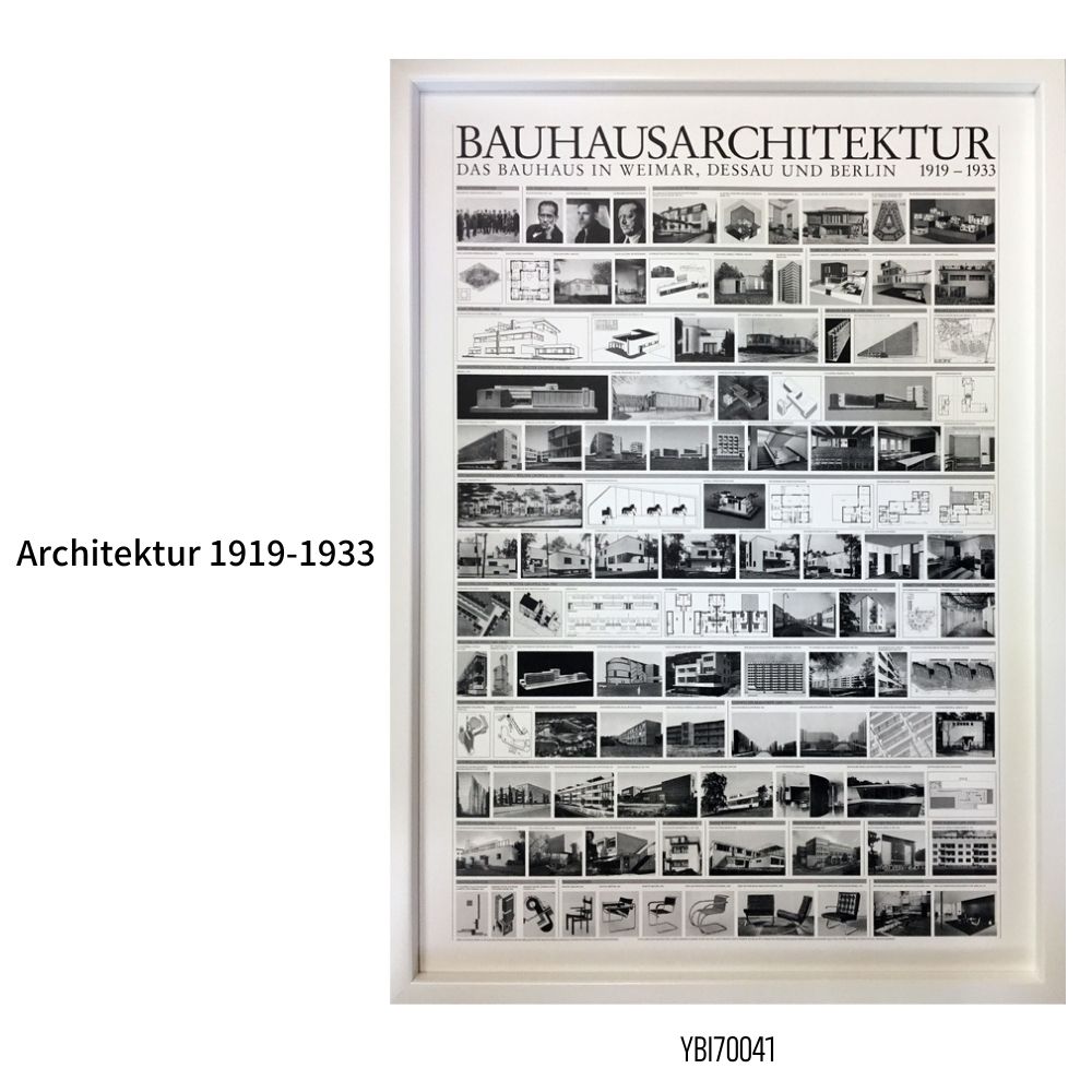 ポスター BAUHAUS ミッドセンチュリーアート ディスプレイ(アートパネル バウハウス　アートパネル全8パターン)【個人宅配送不可商品】