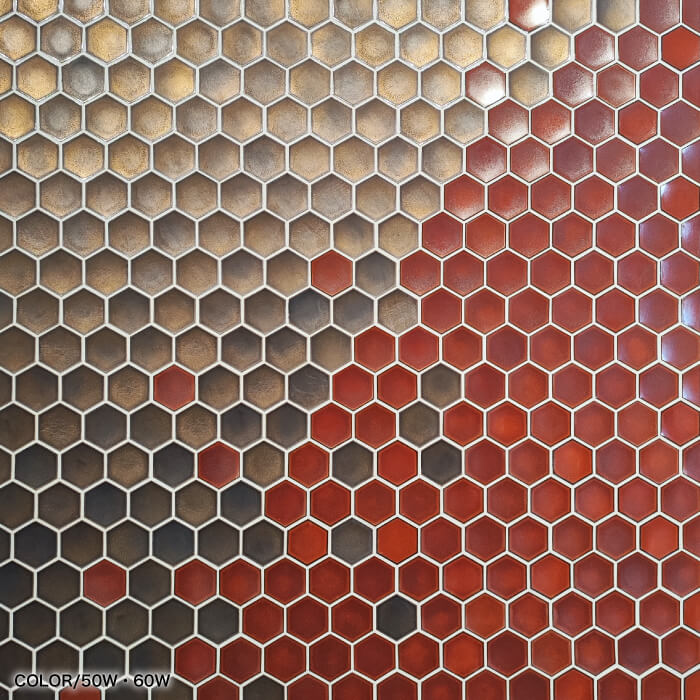 セラヘキサ 全色 シート　デザインタイル　ヘキサゴン