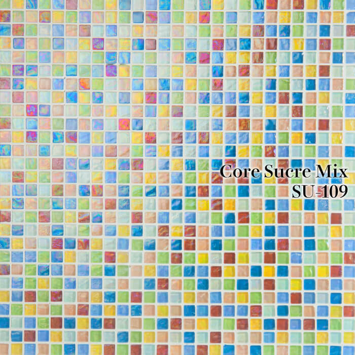 コアシュクレミックス SU-109 シート　ガラスモザイクタイル