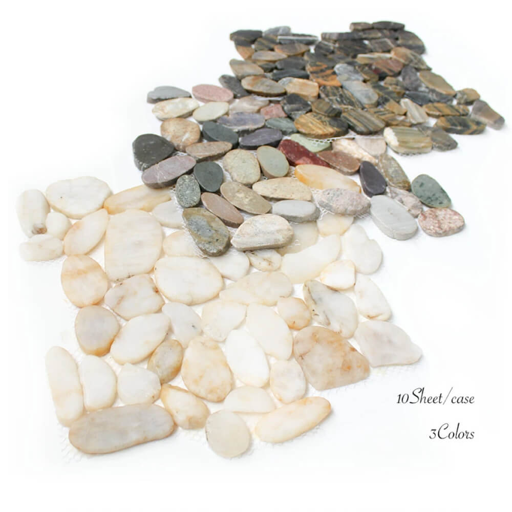 ストーンペブルシート クリームホワイト ケース（10枚入)