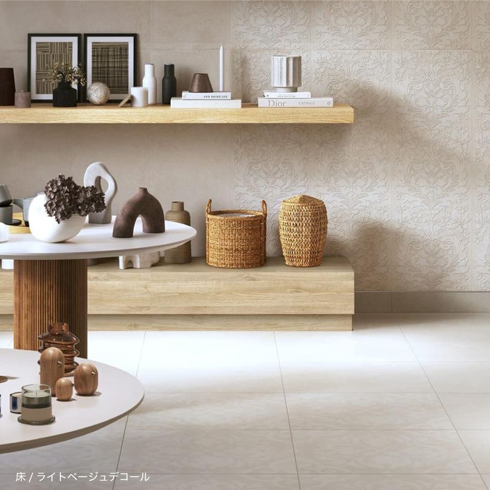 シモンデコール 内床 600角 ライトベージュデコール ケース(5枚入)※代引き不可・メーカー直送品