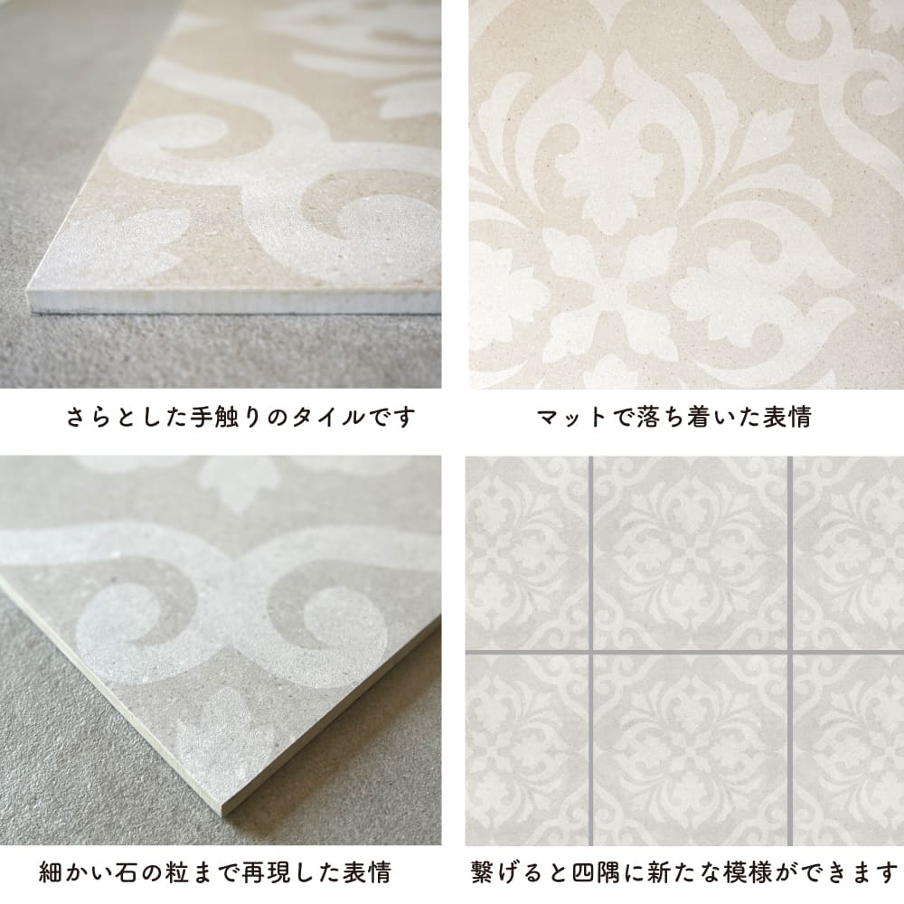 シモンデコール 内床 600角 ライトベージュデコール ケース(5枚入)※代引き不可・メーカー直送品