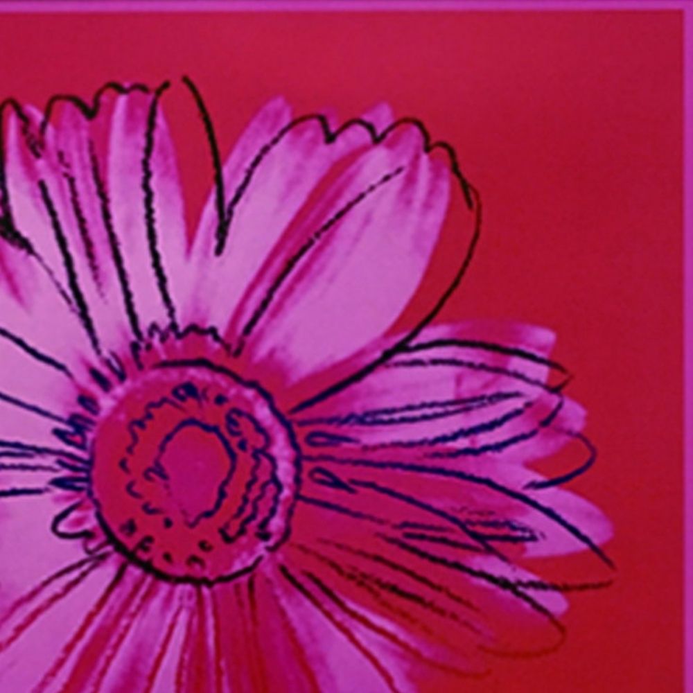 【アートパネル】アンディ・ウォーホル Daisy c.1982(crimson and pink) ※個人宅配送不可