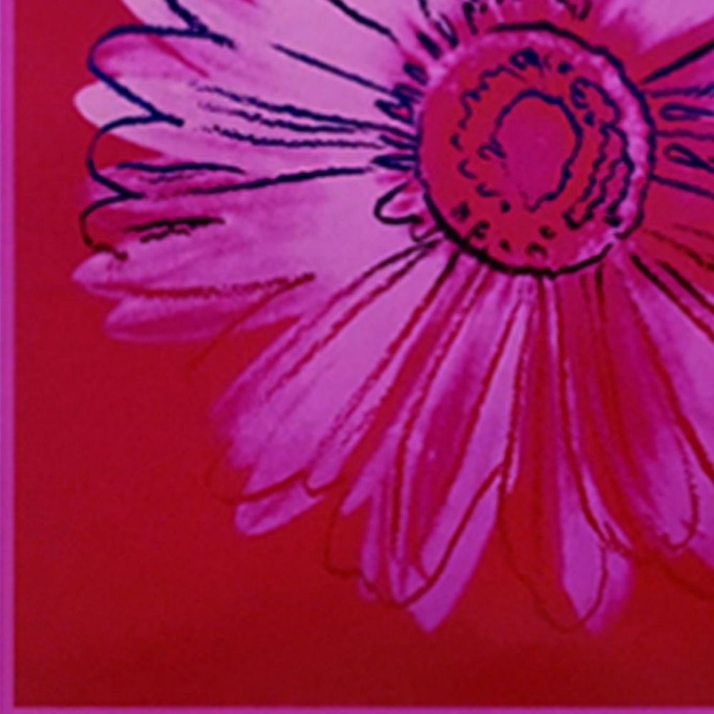 【アートパネル】アンディ・ウォーホル Daisy c.1982(crimson and pink) ※個人宅配送不可