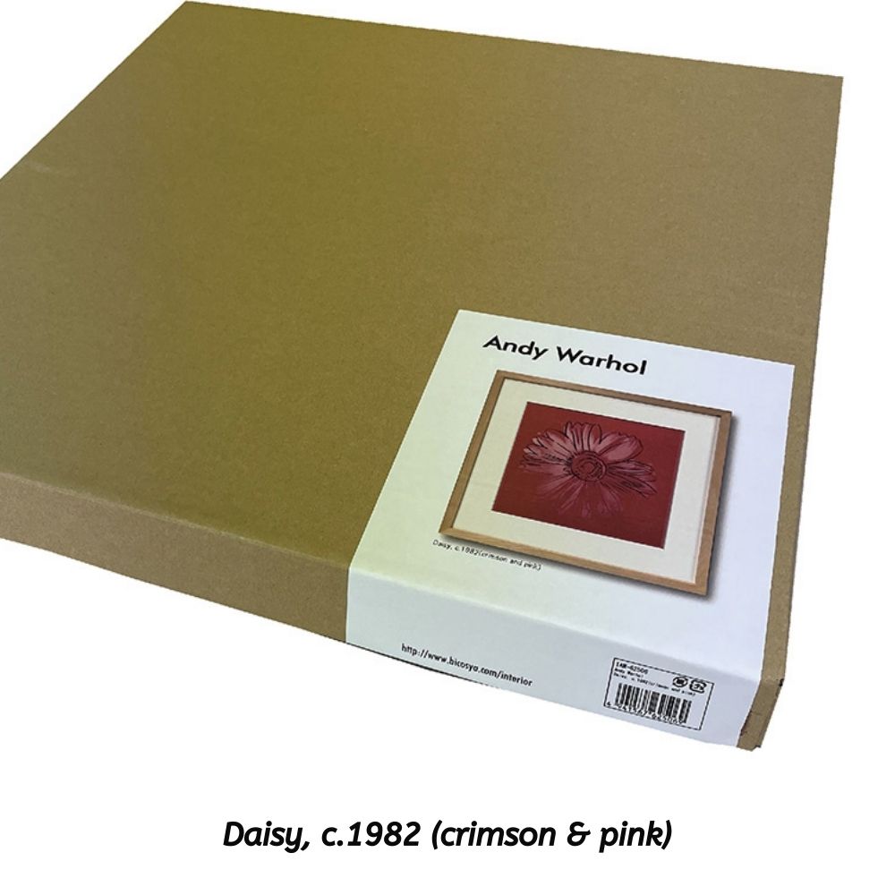 【アートパネル】アンディ・ウォーホル Daisy c.1982(crimson and pink) ※個人宅配送不可