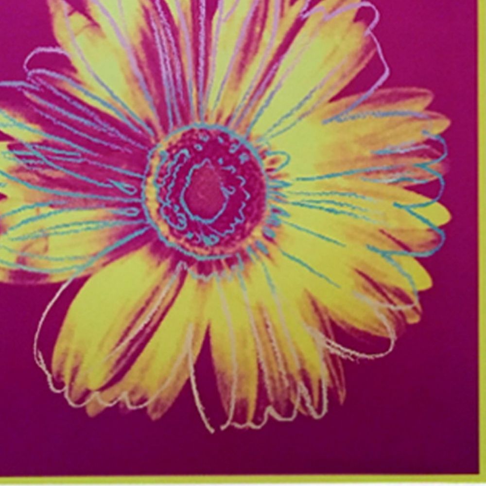 【アートパネル】アンディ・ウォーホル Daisy, c.1982 (fuchsia & yellow) ※個人宅配送不可