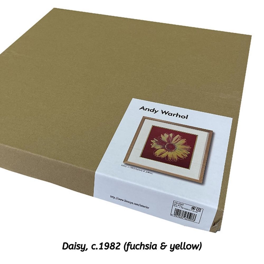 【アートパネル】アンディ・ウォーホル Daisy, c.1982 (fuchsia & yellow) ※個人宅配送不可