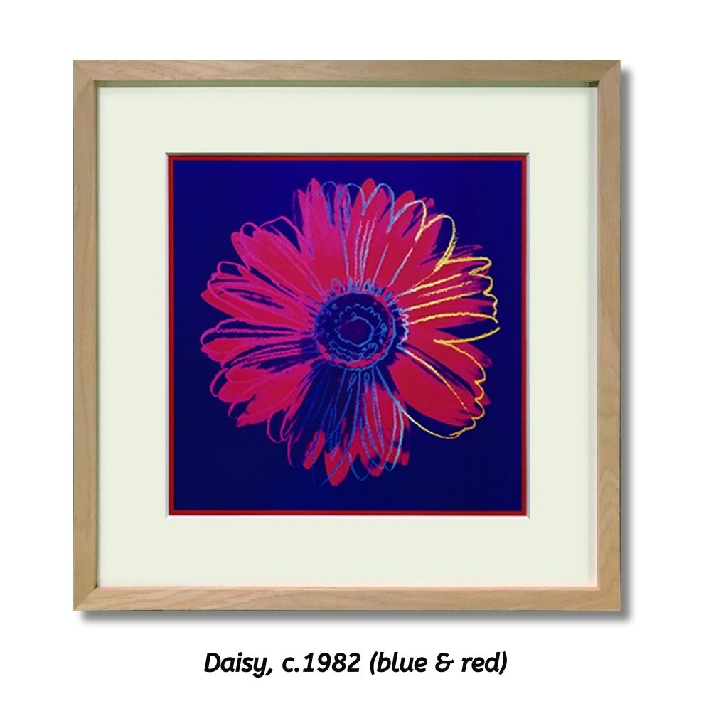 【アートパネル】アンディ・ウォーホル Daisy c.1982(blue & red) ※個人宅配送不可