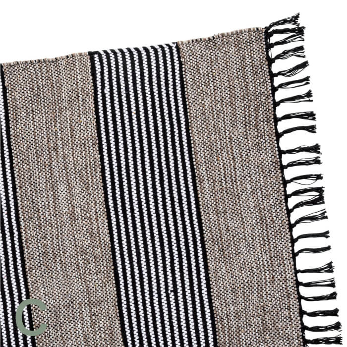 ボーダーラグ Mサイズ　130x190cm 全3パターン　※代引き不可・メーカー直送品