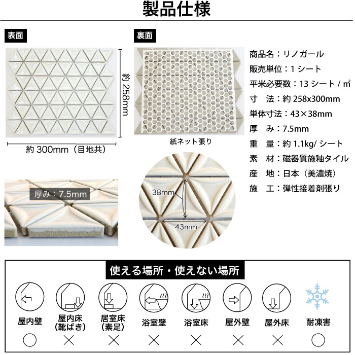 八角形モザイク装飾品 壁材,タイル,異形モザイク｜DIY・リフォーム建材専門店 CeraCore ミッド店