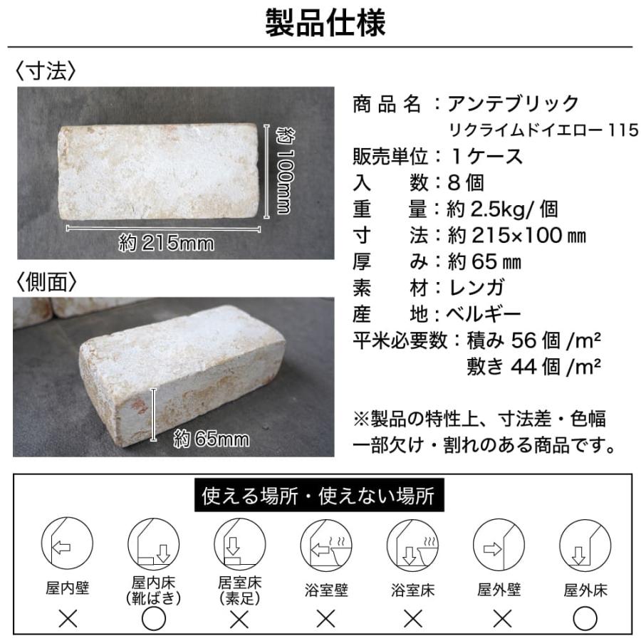 アンテブリック 115 リクライムドイエロー ケース 8個入※代引き不可・メーカー直送品