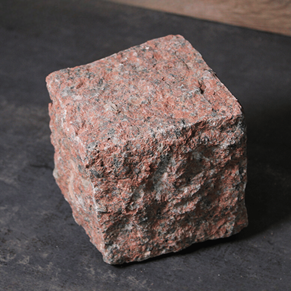 ピンコロストーン キューブ一丁掛 レッド/9個セット・12個セット