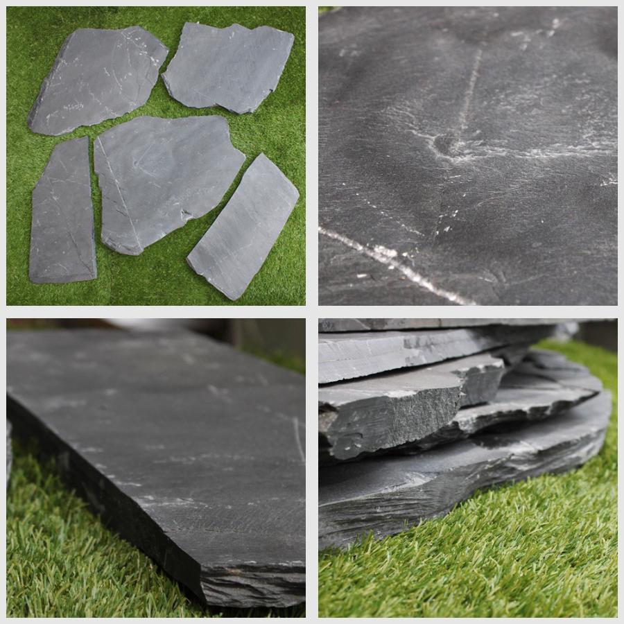スレートストーン ネロ 乱形石 1束販売(約0.5平米)