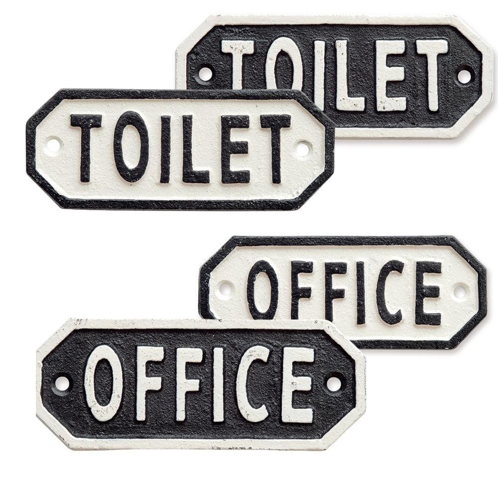 サインプレートドアサイン アイアン看板 ショップ表札(個人宅不可 キャストアイアンプレートMサイズ)