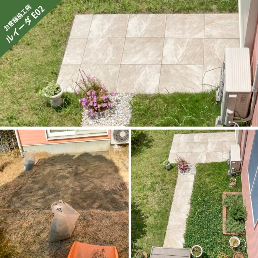 防草 雑草対策 置き設置が可能な舗石タイル 600角 全17色 ケース販売 (2枚入)