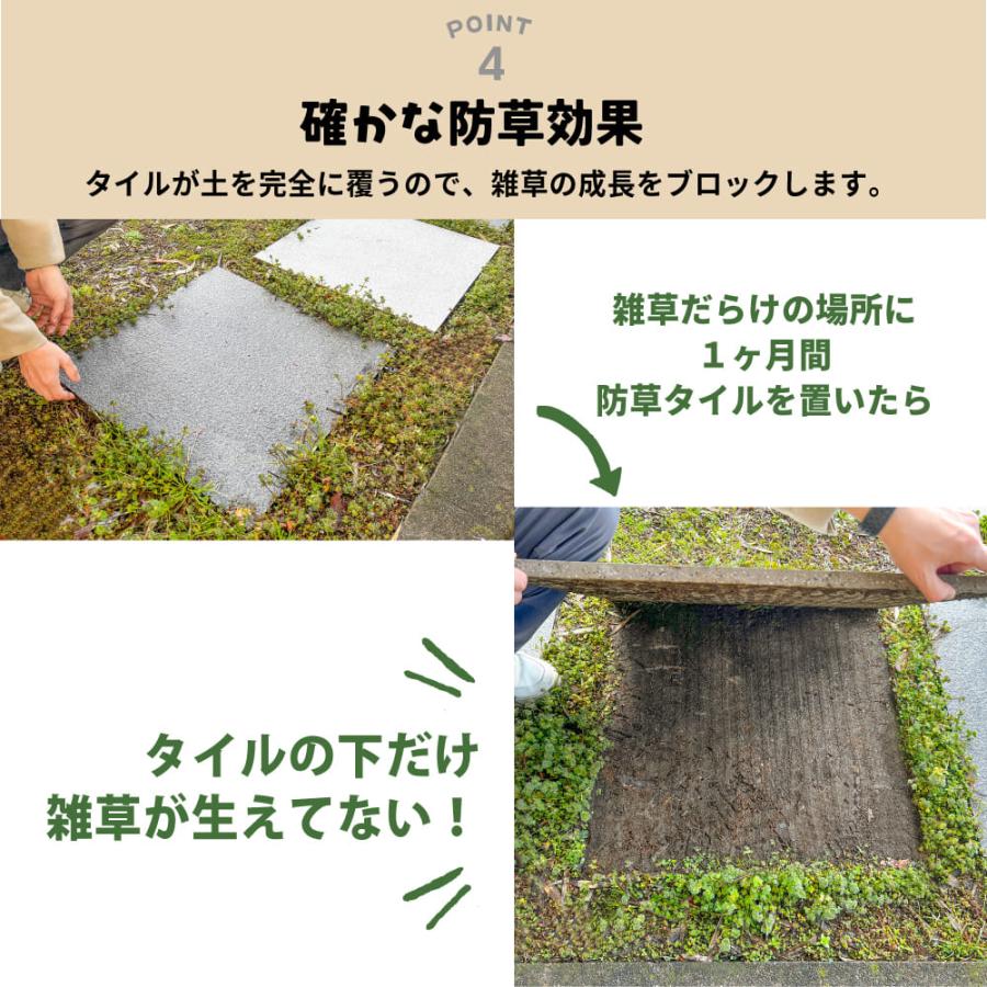 防草 雑草対策 置き設置が可能な舗石タイル 600角 全17色 ケース販売 (2枚入)