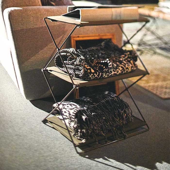 【収納ラック】　フォールディングシェルフ2D　※代引き不可・メーカー直送品