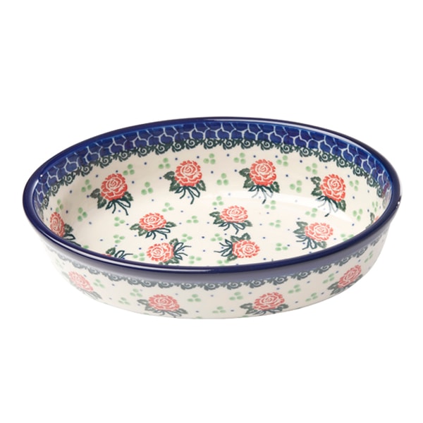 【希少品】ポーランド製　セラミカ　小判型ボウル　北欧食器　お皿3枚セット ローザ 小判型ボウル（21cm） | オーバルディッシュ | セラミカ