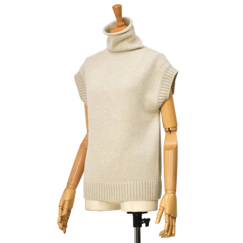 新品未使用YURI PARK カシミヤ手袋 アイボリー・ネイビー ボーダーミトン 美品 YURI PARK ユリパーク ウール シルクカシミヤブレンド