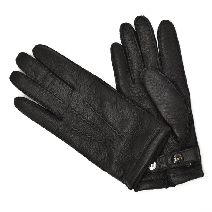 DENTS【デンツ】手袋/グローブ 15-1564 BLACK Peccary&Cashmere