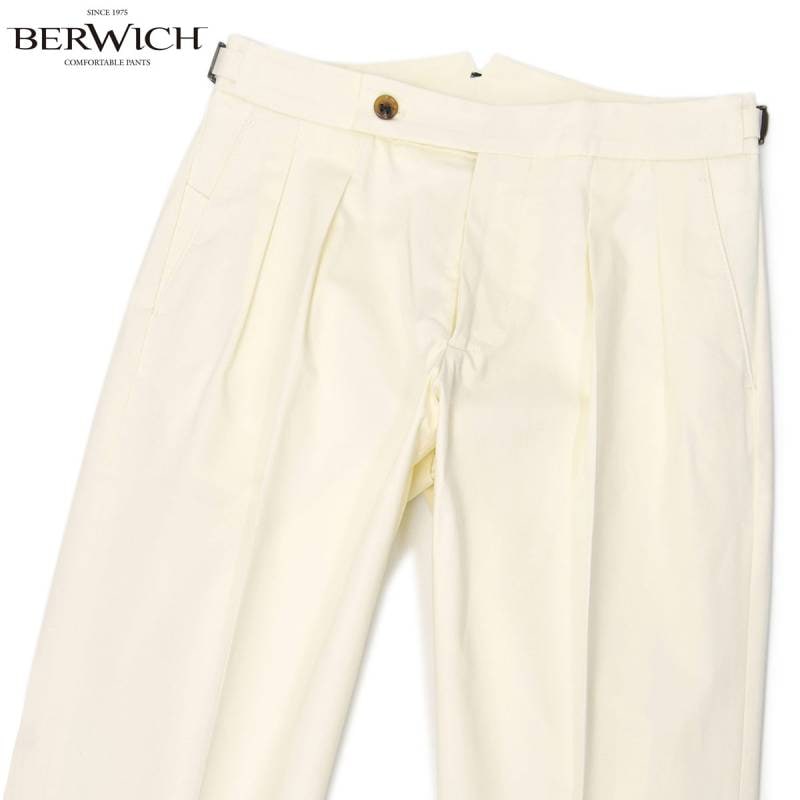 BERWICH ベルウィッチ SCOTCH ck1790x BERWICH【ベルウィッチ】ツープリーツパンツ SCOTCH CK1790X CHALK