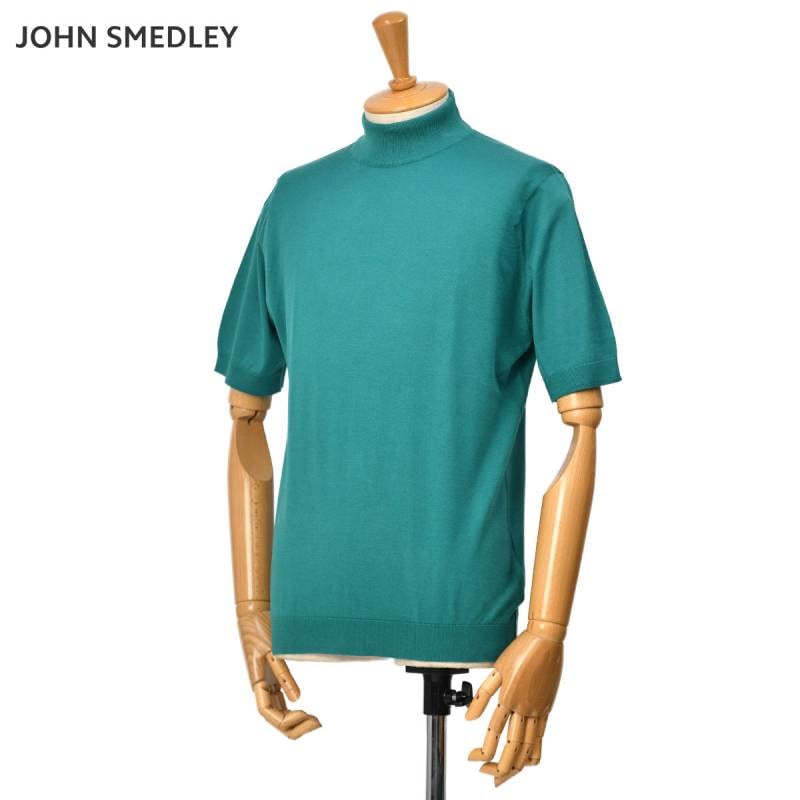 FINAL SALE】JOHN SMEDLEY【ジョンスメドレー】モックネックニット 30G