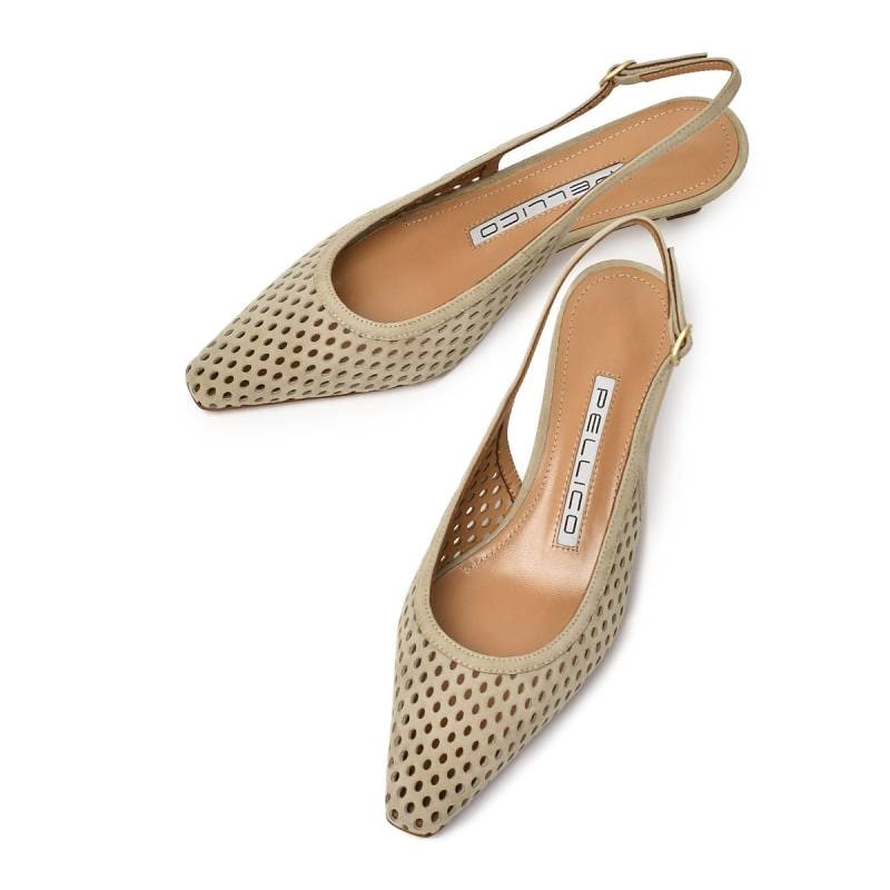 FINAL SALE】PELLICO【ペリーコ】バックスリングパンチングパンプス