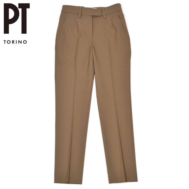 【美品】PT TORINO テーパード ウール スラックス パンツ 50 PT TORINO【ピーティートリノ】テーパードパンツ HOLLY MA37 0160