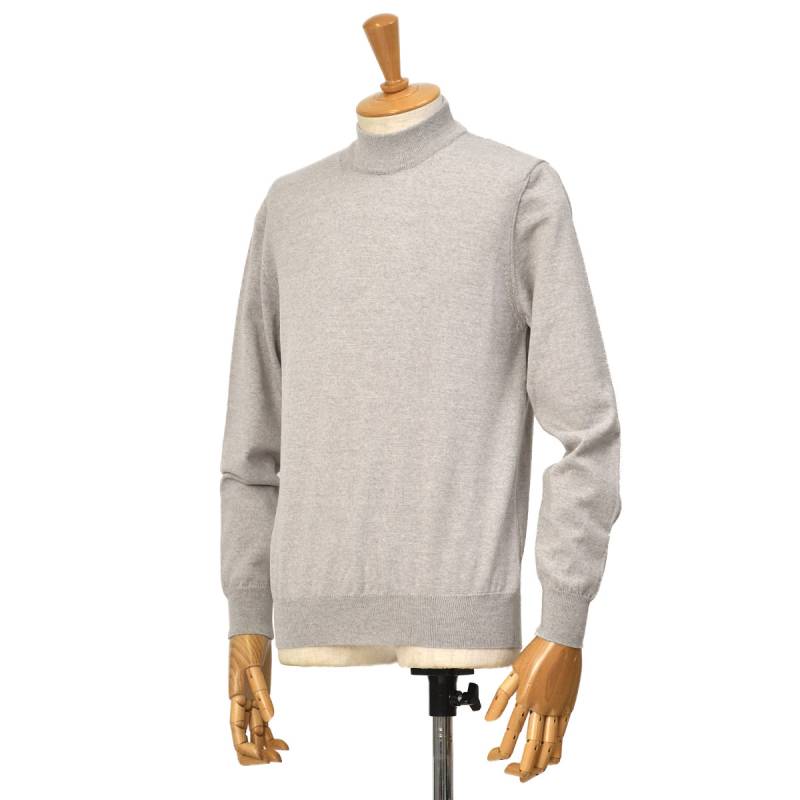 未使用品級　LORENZONI ウール100% セーター M ニット紺　伊　50 未使用品級 LORENZONI ウール100% セーター M ニット紺 伊 50 LORENZONI