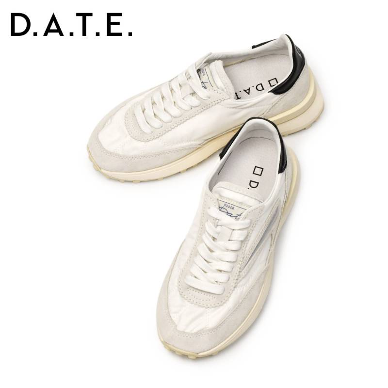 D.A.T.E.【デイト】スニーカー ATHLETA NYLON WHITE BLACK ホワイト
