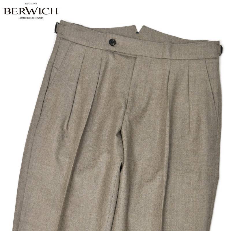 BERWICH【ベルウィッチ】ツープリーツパンツ SCOTCH VB8996 DESERT