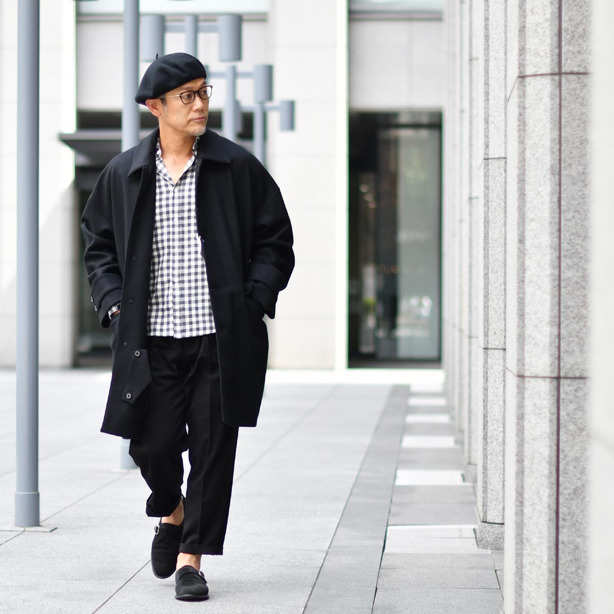 MACKINTOSH【マッキントッシュ】ステンカラーコート HUMBIE BLACK