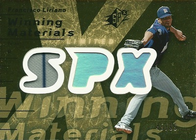 フランシスコ リリアーノ 2007 SPx Winning Materials Patches Gold 99 