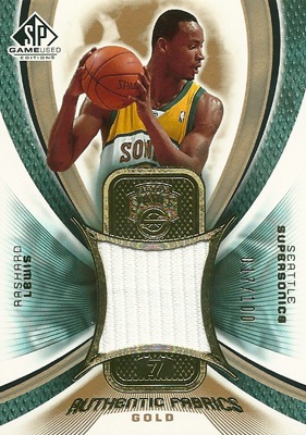ラシャード ルイス NBAカード 2004/05 SP Game Used Authentic Fabrics 