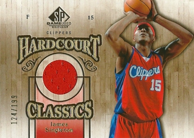 ジェームス シングルトン NBAカード 2007/08 SP Game Used Hardcourt Classics 199枚限定！（124/199）/ James Singleton