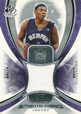 ボンジー ウェルズ NBAカード 2005/06 SP Game Used Authentic Fabrics / Bonzi Wells