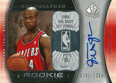 ジャレット ジャック NBAカード 2005/06 SP Authentic Rookie  