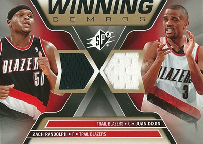 ザック ランドルフ / フアン ディクソン NBAカード 2006/07 SPｘ Winning Combos / Zach Randolph / Juan Dixon