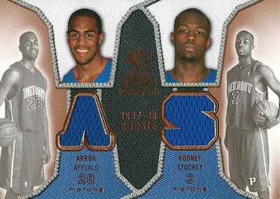 アーロン アフラロ / ロドニー スタッキー  07/08 SP Rookie Threads Rookie Threads Dual / Arron Afflalo / Rodney Stuckey