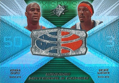 エメカ オカフォー / ジェラルド ウォレス NBAカード 2008/09 SPｘ Winning Materials Combos / Emeka Okafor / Gerald Wallace