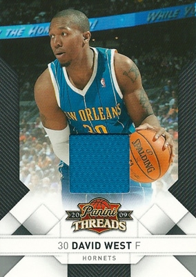 デビット ウェスト NBAカード 2009/10 Panini Threads Jerseys 100枚限定！（066/100）/ David West