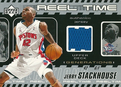 ジェリー・スタックハウス Jerry Stackhouse 2002/03 UD Generations Reel Time Jersey