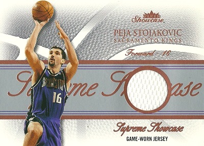 ペジャ・ストヤコビッチ Peja Stojakovic 04/05 Fleer Showcase Supreme Showcase Jerseys 061/300