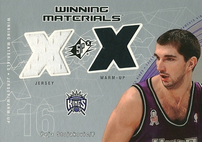 ペジャ・ストヤコビッチ Peja Stojakovic 02/03 SPｘ Winning Materilals