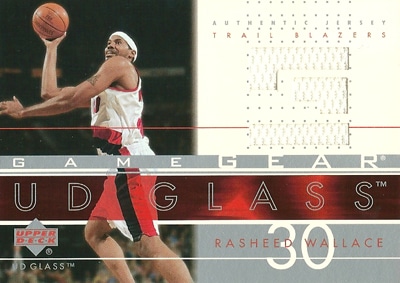 ラシード・ウォーレス Rasheed Wallace 02/03 UD Glass Game Gear