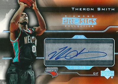 セロン・スミス NBAカード Theron Smith 04/05 UD Pro Sigs Pro Signs