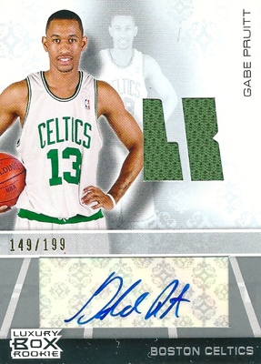 ゲイブ・プルイット NBAカード Gabe Pruitt 07/08 Topps Luxury Box Rookie Relics Autographs 149/199